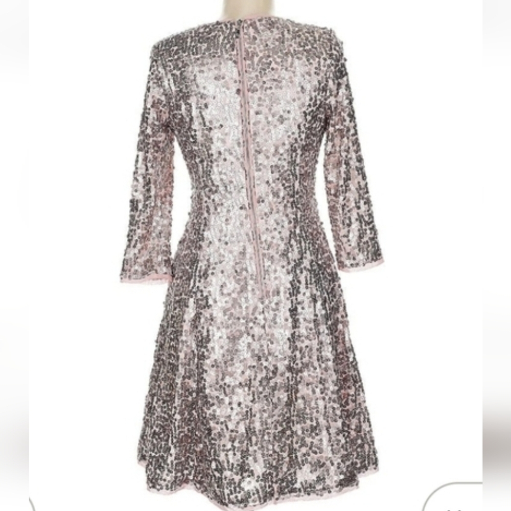 Eliza j dress wedding quest dress formal midi 3/4 sleeve mad men dress - Picture 3 of 11